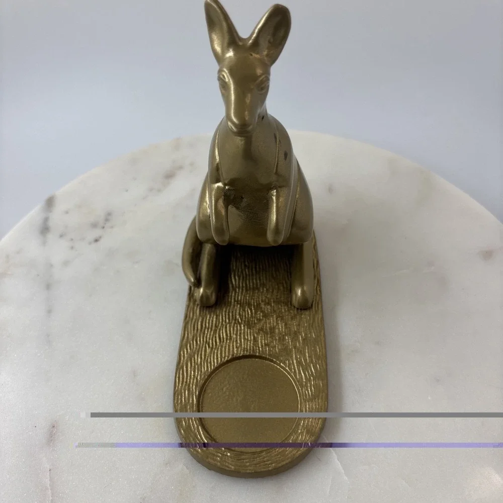Brass IKEA Markniva Kangaroo Brass-colored Tea Light Candle Holder